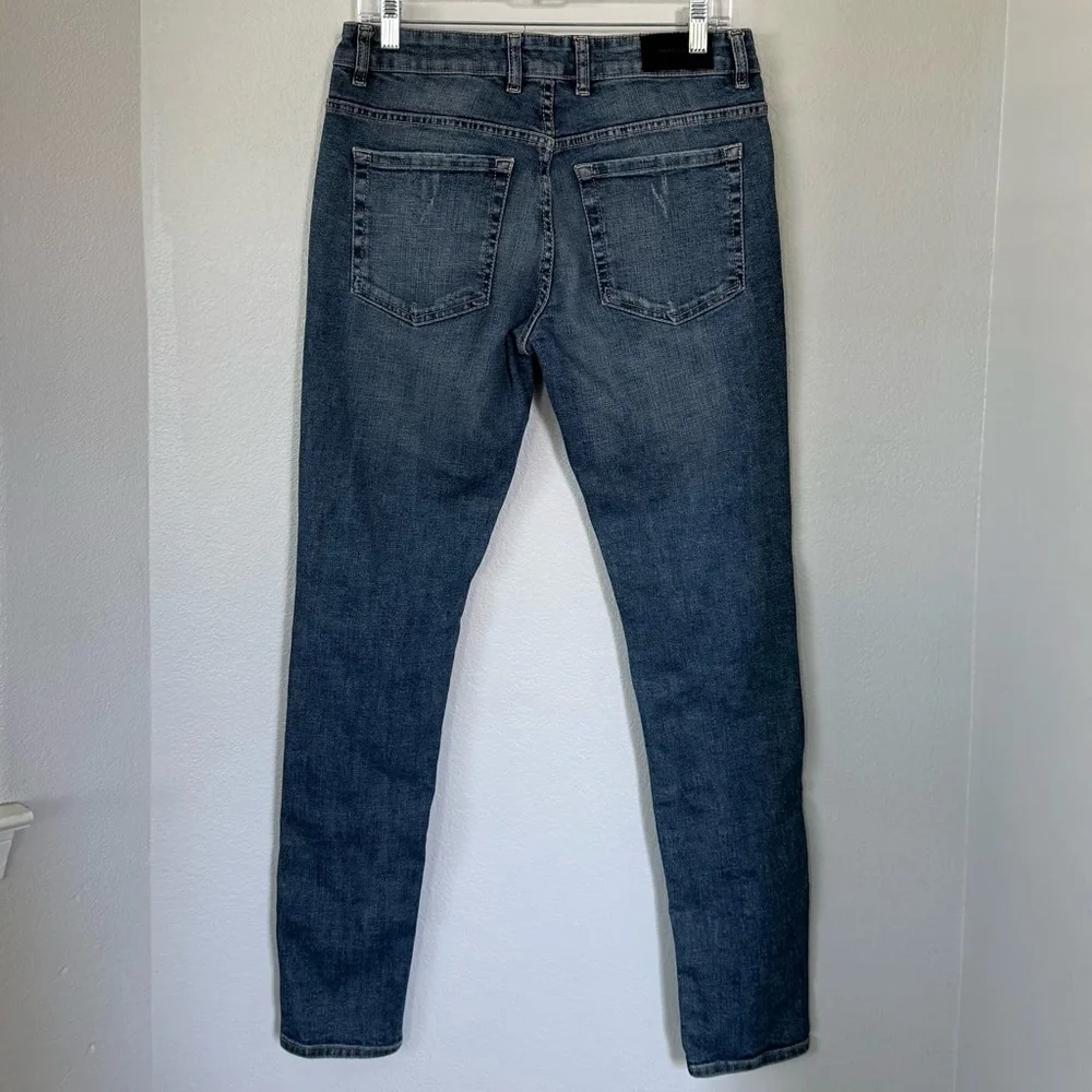 REPRESENT 32x31 Destroyer Denim Jeans in Rockstar Blue • Street Slim Skinny Fit - Picture 3 of 10